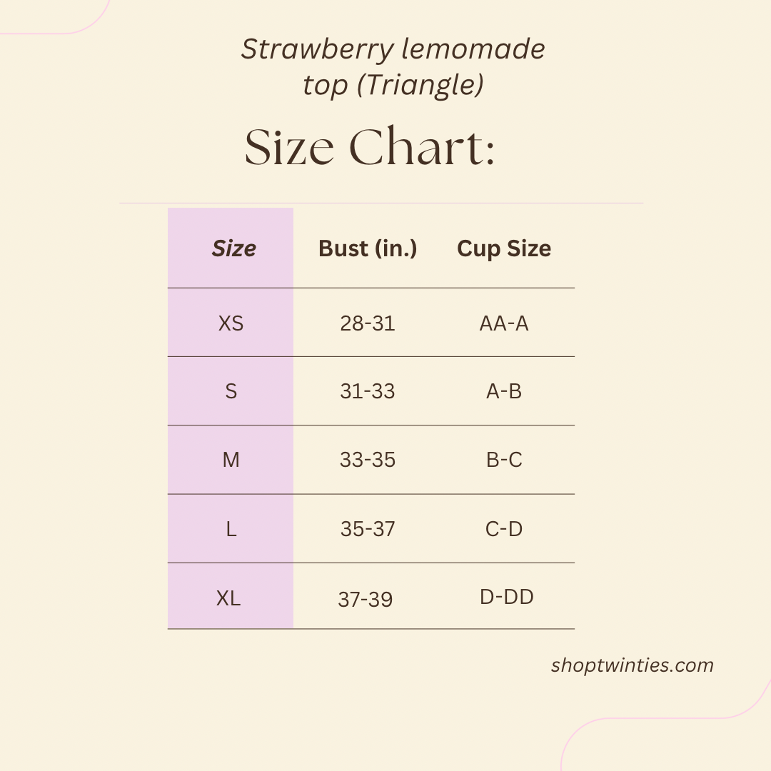 Strawberry Lemonade Triangle Top