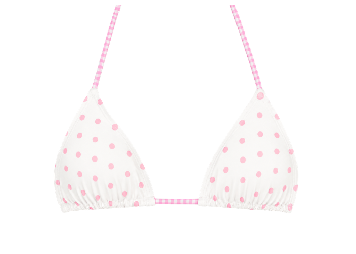 Pink Sprinkle Bikini Top
