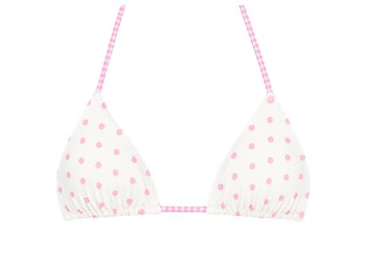 Pink Sprinkle Bikini Top