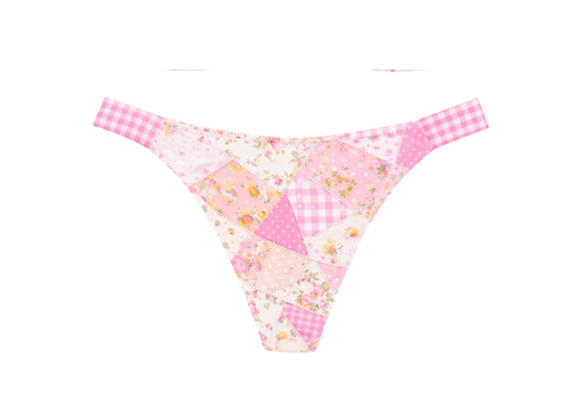 Garden Party Contrast Bikini Bottoms