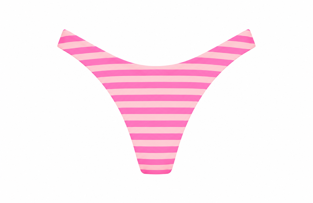 Aperol Stripe Bikini Bottoms