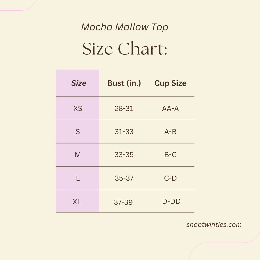 Mocha Mallow Bikini Top