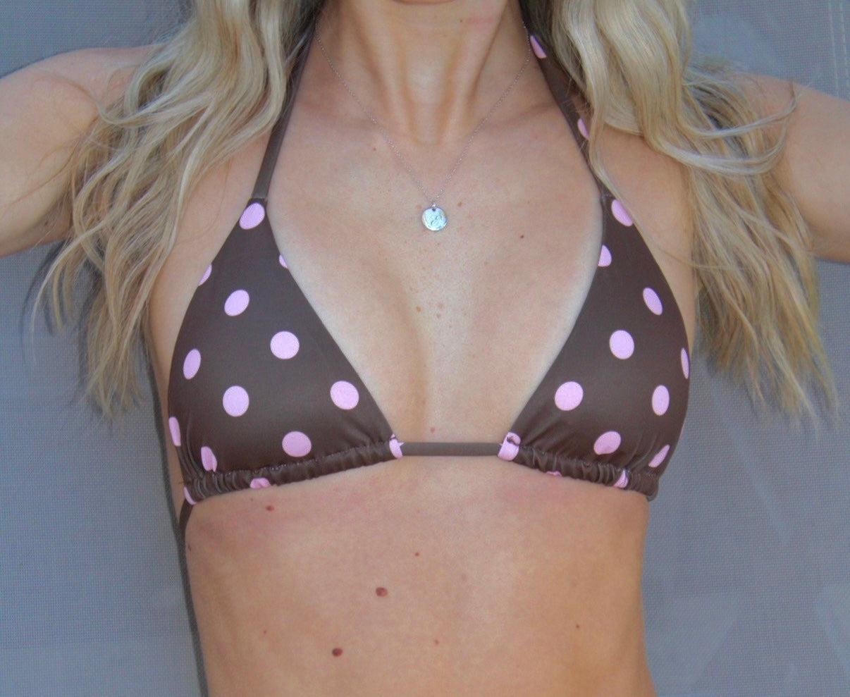 Peppermint Mocha Bikini Top