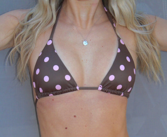 Peppermint Mocha Bikini Top