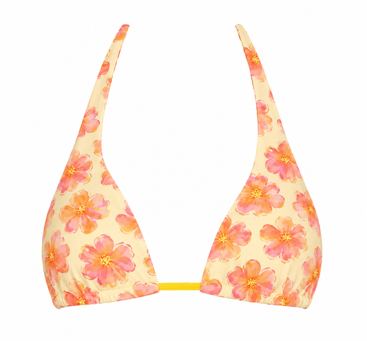 Apricot Bloom Halter Top