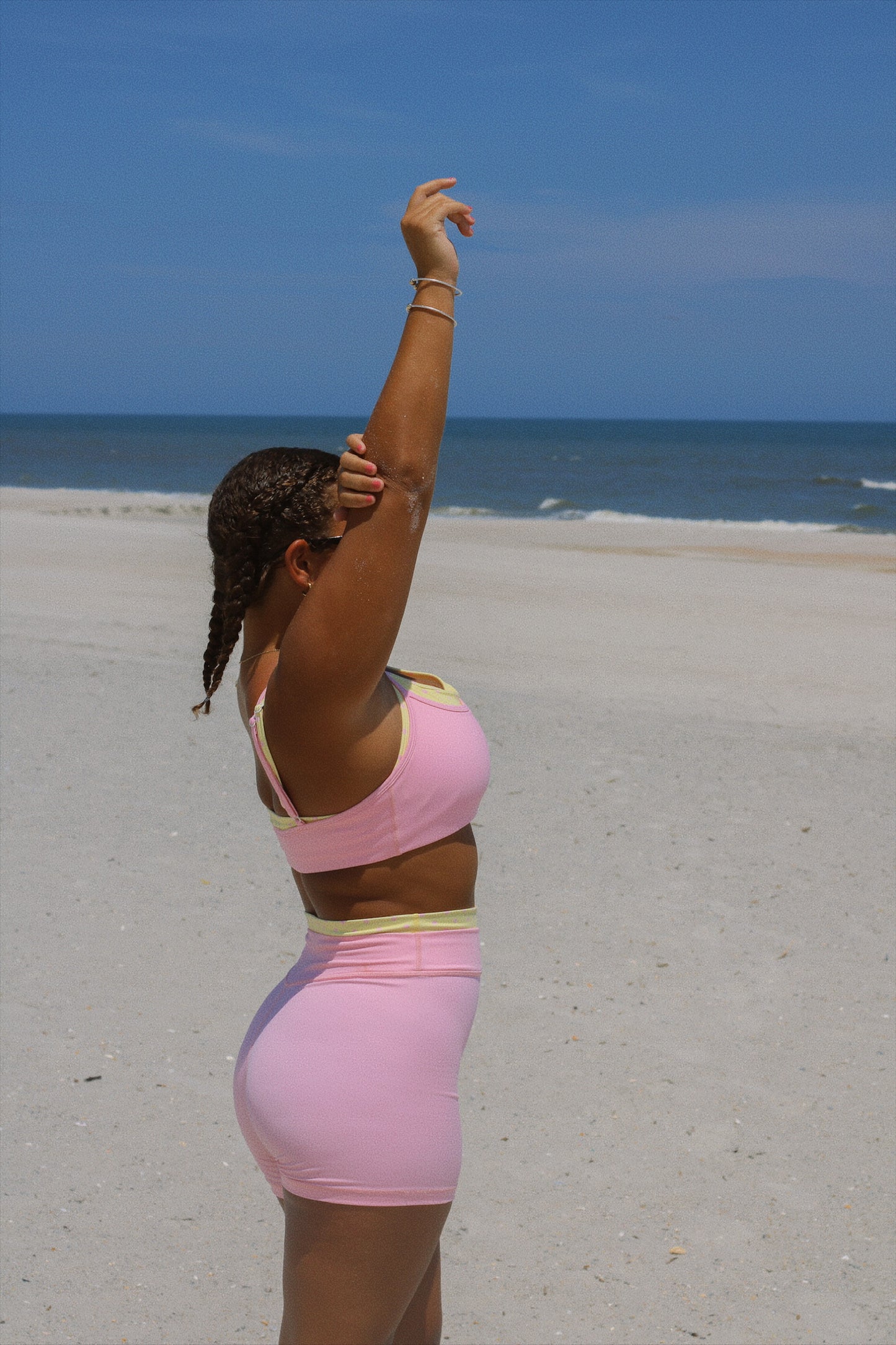 Strawberry Lemonade layered shorts