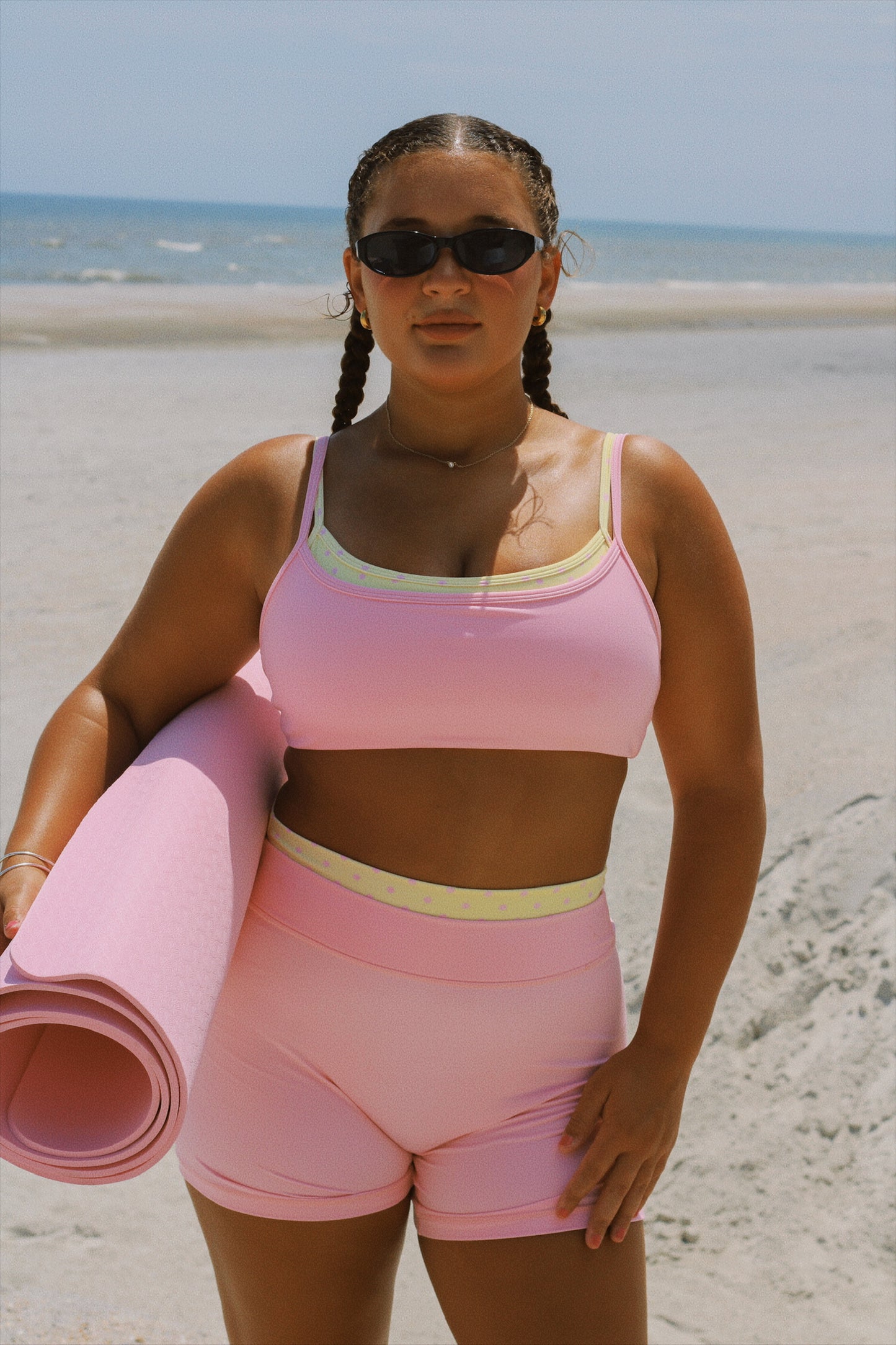 Strawberry Lemonade layered shorts